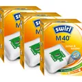 SWIRL Staubsaugerbeutel M 40 EcoPor für Miele 3er-Pack 12 Beutel 3 Airfilter