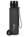 720°DGREE Trinkflasche Trinkflasche uberBottle softTouch mit Sieb onyx black 1l
