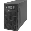 Qoltec ZASILACZ AWARYJNY UPS 3KVA | 3000W | POWER FACTOR 1.0 | LCD | EPO | USB | ON-LINE (3000 VA, 3000 W, Online-Doppelwandler USV) (52282)