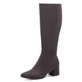 MARCO TOZZI Damen Hohe Stiefel mit Absatz Elegant Spitz, Grau (Anthracite), 38 EU