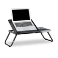relaxdays Laptop-Betttablett schwarz