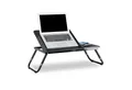 relaxdays Laptop Tablett Laptoptisch fürs Bett schwarz, Faserplatte