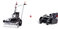 Limpar 72 Set Motorkehrmaschine Benzinkehrmaschine 70 cm mit Kehrgutbehälter Set