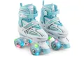 Apollo Rollschuhe LED Rollschuhe größenverstellbar Super Quads X-Pro, größenverstellbare Roller Skates für Mädchen und Jungen - Größen 31-42