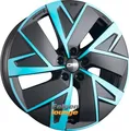 4x CMS C32 AERO DBB Diamant Schwarz Blau 8x19 ET34 5x112