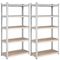 REGALE mit 5 Regalebenen und verstellbaren Brettern - H180 cm - Set aus 2