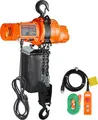 VEVOR Elektrischer Kettenzug, 998 kg Tragkraft, 3 m Hubhöhe, Seilhebezug, einphasige elektrische Seilwinde mit G80-Kette,  3 m Kabelfernbedienung, Ideal für Garagen, Geschäfte, Hotels