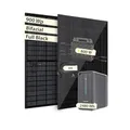 VALE Balkonkraftwerk Bifazial 900 Wp Full Black - Marstek-M2-800 Wechselrichter - Marstek B2500-D 2.480 Wh - Solarpanel Set mit Speicher - 5m AC-Kabel
