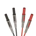 WITTKOWARE Labor Messleitungen, 4mm Sicherheitsstecker, 1,2m, rot/schwarz