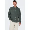 ONLY & SONS Hemd "Salp" - Relaxed fit - in Grau - S