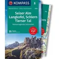 KOMPASS Wanderführer Seiser Alm, Langkofel, Schlern, Tierser Tal - Herausragende Dolomiten, 35 Touren mit Extra-Tourenkarte