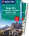 KOMPASS Wanderführer Seiser Alm, Langkofel, Schlern, Tierser ... 9783991217756