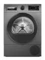 Bosch WQG243DR10 Serie 6, Wärmepumpentrockner 9 kg, Extra Kurz Trockenprogramm, Halbe Beladung Option, Auto Dry, Easy Clean Filter, Sensitive-Drying-System, Trommelreversierung, Innenbeleuchtung, Grau