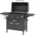 El Fuego Grand Ontario AY 572 Holzkohlegrill - Schwarz - Smoker