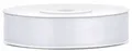 Weißes Satinband 12mm 25m Dekoband Bastelband Schleifen Geschenkband