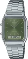 CASIO VINTAGE Chronograph AQ-230A-7AMQYES, Quarzuhr, Armbanduhr, Damenuhr, Herrenuhr, Edelstahlarmband,Digitaluhr