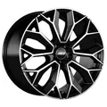 AEZ Leipzig Dark Black Polished 9x20 ET 35 5/112 Alufelge Schwarz