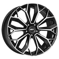 1x AEZ LEIPZIG DARK black/polished front 9.0Jx20 5x112 ET35