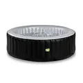 EXIT Toys Silver Classic Whirlpool - ø204x65cm - Aufblasbarer Whirpool Outdoor - für 4 Personen - Inkl. Heizung, Filterpumpe und Isolierende Abdeckplane - 140 Luftdüsen - Extra Solide Wände - Schwarz