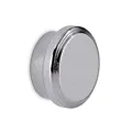 MAUL Neodym Magnet Ø 16 x 7 mm | Starker Magnet mit hoher Haftkraft (5kg) | Magnet mit elegantem und modernem Design | Ideal für Magnettafel, Kühlschrank und Whiteboard | Silber