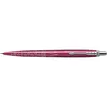 Parker Pen Druckkugelschreiber JOTTER Tokyo, metallic-rosa Strichstärke: M, Strichfarbe: blau, Schaft aus Edels (Pink / Silber, 1 x) (2198195)