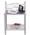 Nachttisch Nachtkonsole Bettschrank Nachtschrank Nachtkästchen in Weiß