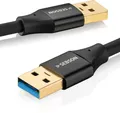 USB Kabel A Stecker auf A Stecker 1m USB 3.0 Datenkabel 5Gbit/s vergoldet SEBSON