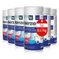 5in1 Multitabs Chlor 6kg (6x 1kg) von BAYZID Chlortabletten 200g Langsamlöslich