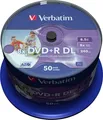 Verbatim 50 x DVD+R DL - 8.5 GB 8x - mit Tintenstrahldrucker