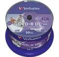 Verbatim DVD-Rohling DVD+R DL 8.5 GB 8x 50er Spindel 43703, Bedruckbar