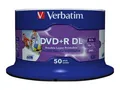 Verbatim 50 x DVD+R DL - 8.5 GB 8x - mit Tintenstrahldrucker bedruckbare Oberflä