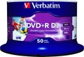 100 Verbatim Rohlinge DVD+R Double Layer full printable 8,5GB 8x Spindel