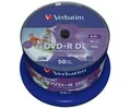 Verbatim 1x50 Verbatim DVD+R Double Layer 8x Speed, 8,5GB wide printable