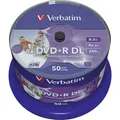 Verbatim 43703 DVD+R DL Rohling 8.5 GB 50 St. Spindel Bedruckbar