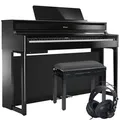 Roland HP704 Schwarz Poliert E-Piano Set