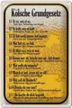 Blechschild Spruch 20x30cm Kölsche Grundgesetz Et es wie et Deko Schild tin sign