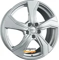 DBV Venezia KB schwarz poliert 7.5x18 ET48 - LK5/112 ML57.1 Alufelge schwarz