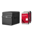 Synology DiskStation DS423 4 Einschübe NAS-Server Leergehäuse + 2x WD Red SATA 3.5" HDD 4TB Festplatte DS423 & WD40EFZZ
