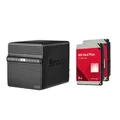 Synology DiskStation DS423 4 Einschübe NAS-Server Leergehäuse + 2x WD Red SATA