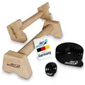 ArtSport Liegestützgriffe L (2-St), Parallettes aus Holz für Calisthenics, handlich, leicht & stabil beige 14 cm x 39 cm x 9 cm