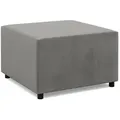 Sitzpouf, Grau, Textil, 71x40x71 cm, Wohnzimmer, Hocker, Sitzhocker