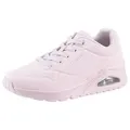 Sneaker SKECHERS "Street Uno - Stand on Air", Damen, Gr. 39, rosa (rosé), Lederimitat, sportlich, Schuhe, Freizeitschuh, Halbschuh, Schnürschuh mit Memory Foam, Topseller
