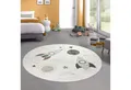 Carpetia Kinderteppich Modern Spielteppich, rund, Höhe: 14 mm, Hoch-Tief 3D Effekt Pflegeleicht Allergikergeeignet