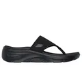 Skechers Damen On-the-Go Walk Arch Fit 2.0 Sandale - Carrie, Schwarz/Schwarz, 39 EU