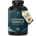 Glucosamin Chondroitin hochdosiert - Big Pack 360 Kapseln hält 6 Monate - mit...