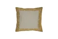 Marrakesch Orient & Mediterran Interior Zierkissen Handgefertigter Kissenbezug Frisia Gold 40x40cm, Boho Vintage Deko, (1 St)