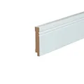 Kosche | Sockelleiste | MDF | 19 x 120 x 2500 mm | Fußleiste | Weiß | Avantgarde