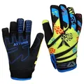 ATTONO Fahrradhandschuhe Kinder Mountainbike Fahrradhandschuhe Gel Softshell Neopren Pulswärmer 5