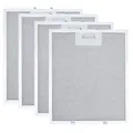 4er-Pack Dunstabzugshaubenfilter Ersatz für Whirlpool, Ikea, Jenn Air W10169961A, Aluminium & Aktivkohle
