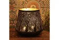 Casa Moro Windlicht Orientalische Laterne Como Groß Ø 28cm mit Henkel & Waldmotiv, Muttertag Ostern Deko Laterne mit Henkel, IRL73